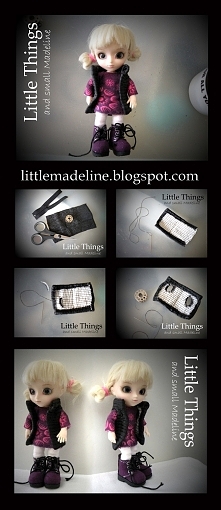 Kamizelka dla lalki Little Pullip z ciałkiem Obitsu 11cm