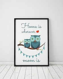 plakat. home is wherever mo...