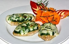 Polędwiczka ze szpinakiem i mozzarellą