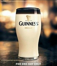 Biały Guinness.... Ciekawie ;)
