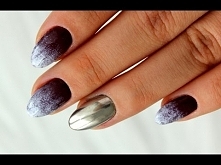 ZAPRASZAM ! :) Paznokcie hybrydowe ombre + efekt lustra (metal manix multi chrome) - YouTube