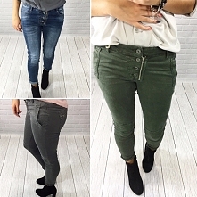 Spodnie-zieleń moro, szary, jeans *.*