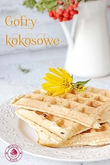 Gofry kokosowe - Wypieki Beaty