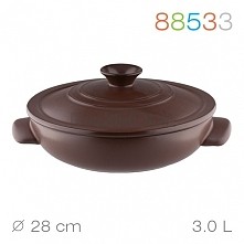 GRANCHIO Garnek Ceramiczny Niski Terra 3,0 L