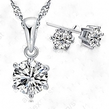 NASZYJNIK + KOLCZYKI KRYSZTAŁ SVAROVSKI SREBRO 925
19,99 zł