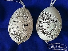 ażurowe naturalne pisanki j...