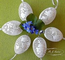 ażurowe pisanki jak koronki...