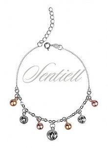 Cudowna, srebrna bransoletka marki Sentiell z diamentowanymi zawieszkami od Filigree.pl! Kliknij w zdjęcie, aby przejść do sklepu! :)