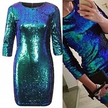 sukienka cekinowa (szmaragd...