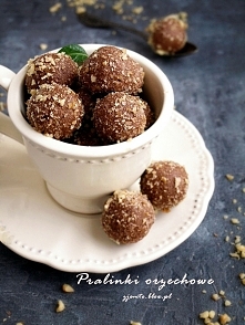 Orzechowe pralinki z Nutellą.