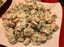 sałatka krabowa z koperkiem