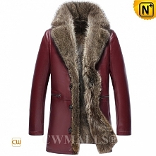 CWMALLS® Mens Raccoon Fur Lined Coats CW836022