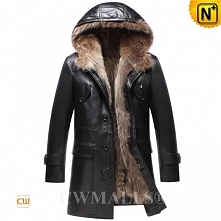 CWMALLS® Mens Convertible Fur Hooded Coat CW836025
