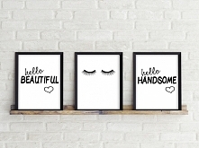 Komplet 3 obrazków. Super dekoracja do sypialni