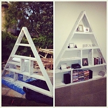 Geometryczna półka DIY