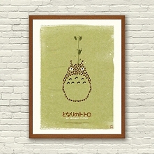 Totoro - Miyazaki, Ghibli - plakat A2