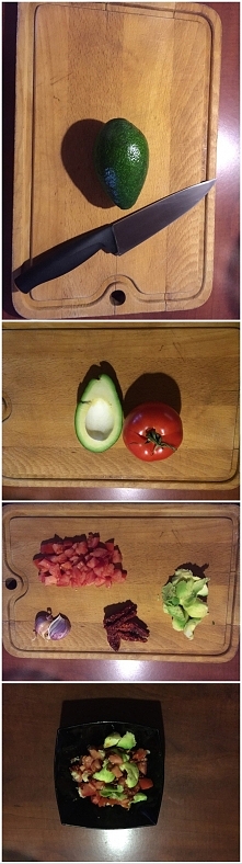 sałatka z avokado, pomidore...