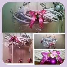 ręcznie robiony wieniec święteczny