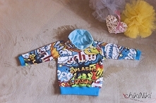 Bluza z kominem z dresówki "kolorowy komiks'.
Zapraszam na fb: ChikiNiki