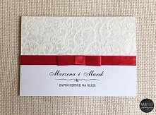 zaproszenie z ozdobnym papi...