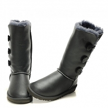 Womens Bailey Button Metallic Boots 1873 Deep Gray