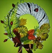 jesiennie papierowa wiklina