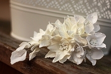 ręcznie robione kwiaty w we...