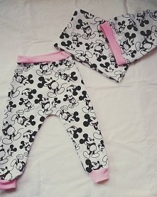 Komplecik spodnie, czapka i komin