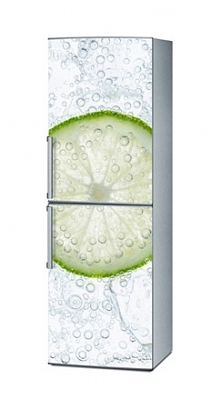 Mata magnetyczna na lodówkę - Plaster limonki w wodzie 4233