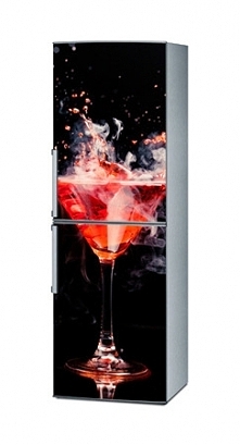 Mata magnetyczna na lodówkę - Czerwony drink 4297