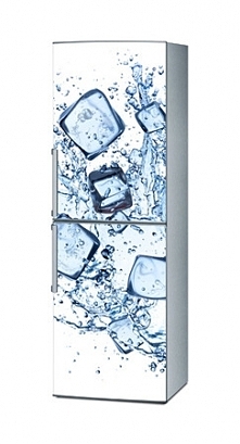 Mata magnetyczna na lodówkę - Kostki lodu w wodzie 4281