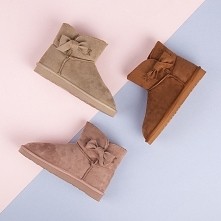 Śniegowce z kokardką