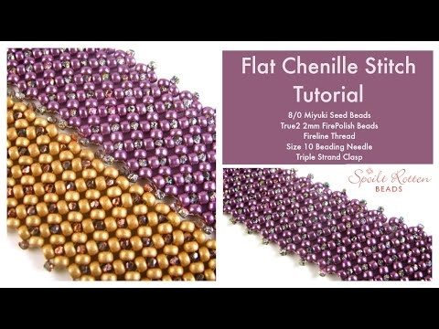 Flat Chenille Stitch Tutorial