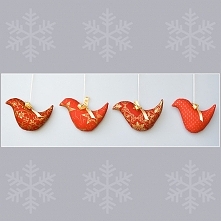 Cztery pliszki na choinkę