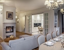 salon przejście do kuchni