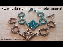 Swarovski rivoli focal bracelet tutorial