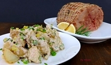 Wolno pieczona cielęcina z sałatką ziemniaczaną w sosie tonnato