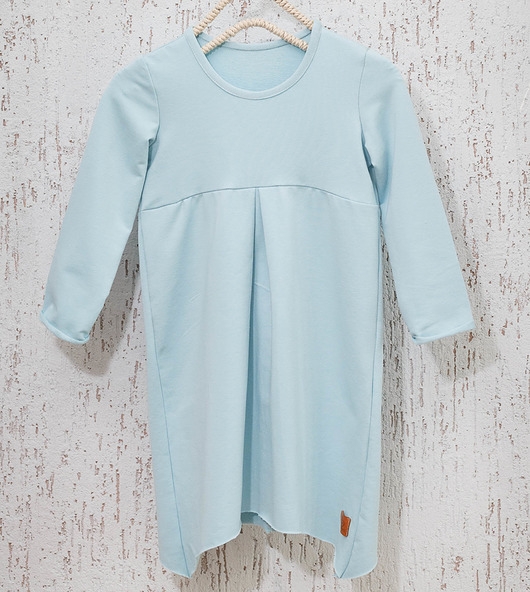 Sukienka Basic - błękitna