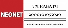 KUPON RABATOWY NA ZAKUPY W NEONET.PL NIE ZALEŻNIE CZY ODBIERASZ W SKLEPIE CZY Z DOSTAWĄ DO DOMU. KOD NIE RABATUJE PRODUKTÓW Z GAZETKI.KOD: 2000101055020 WPISZ W KOSZYKU ZAMÓWIENIA
