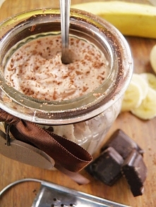 Krem bananowy z czekoladą