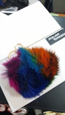 pompon różnokolorowy