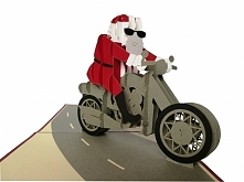 Święty mikołaj kartka 3D