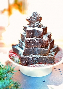 Bezglutenowe brownie piernikowe i gwiazdkowa choinka
