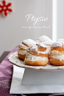 ptysie z bitą śmietaną