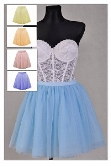 tiulowe spódniczki w pastelowych kolorach - ArkanyMody.pl