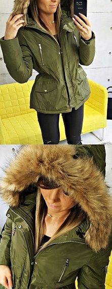KURTKA PARKA, NEVADA KHAKI, bomber&parka ALASKA, WINTER LOOK