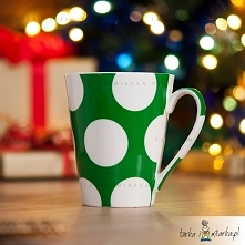 Zielony kubeczek w groszki ...