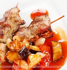 Szaszłyki z nutą inbirową