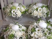 świeczniki z kwiatów