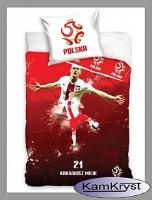Pościel z Arkadiuszem Milikiem - pościel bawełniana dla fanów i kibiców Arka Milika